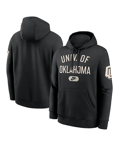 Nike Men's Black Oklahoma Sooners Fashion Club Pullover Hoodie