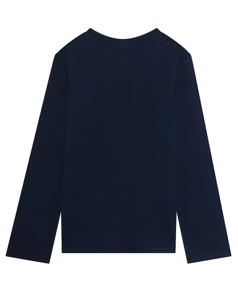 B By Brooks Brothers Big Boys New York Logo Long Sleeve T-Shirt