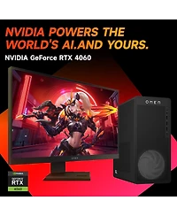 Hp Omen 16L Gaming Tower Desktop Intel Core i7 14700F 8GB Ram Nvidia GeForce Rtx 4060 512GB Ssd Storage Windows 11 Home - Black