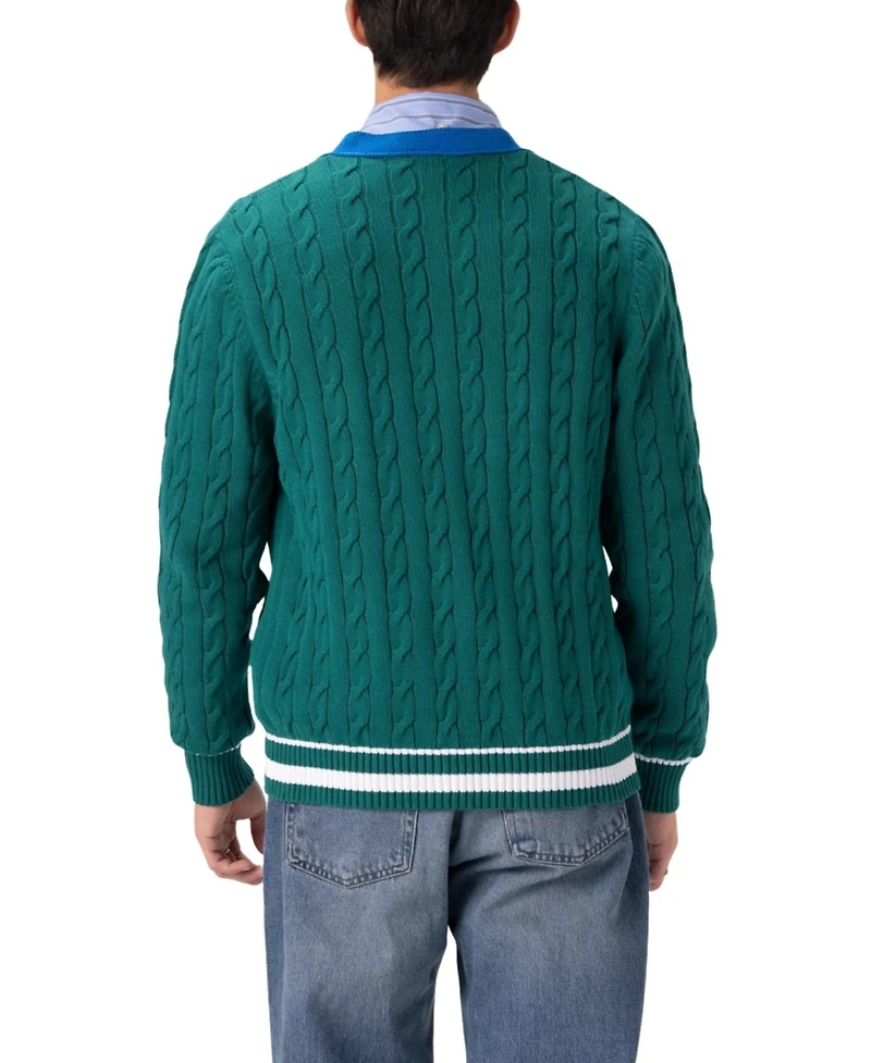 Members Only Men's Cable Knit Cardigan