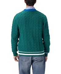Members Only Men's Cable Knit Cardigan