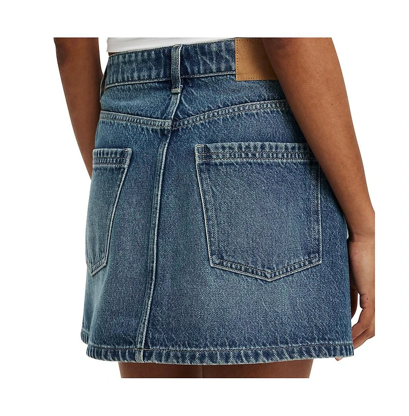 Cotton On Women's Original Denim Mini Skirt