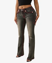 True Religion Women's Becca Super T Bootcut Flap Jeans