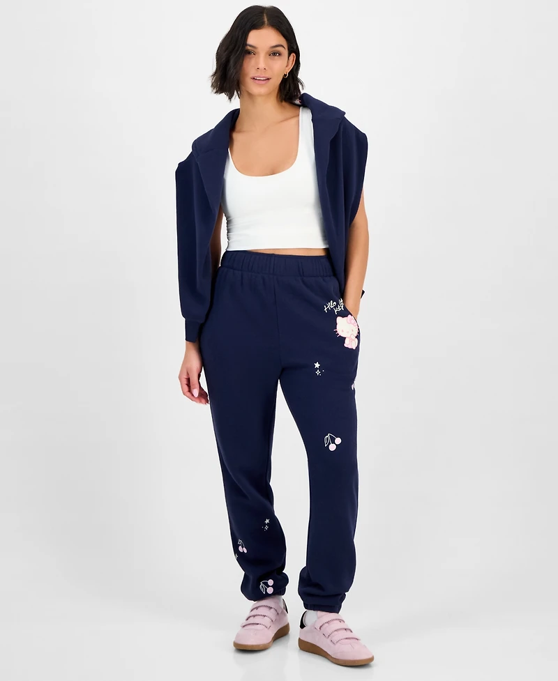 Grayson Threads, The Label Juniors' Hello Kitty Fleece Joggers