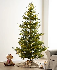 Glitzhome 48" Reversible Korean Fleece Christmas Tree Skirt
