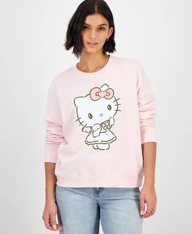 Grayson Threads, The Label Juniors' Hello Kitty Angel Fleece Sweatshirt