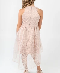 Rare Editions Big Girls Glitter Soutache Social Dress