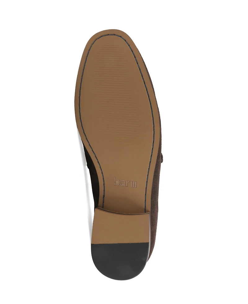 Bar Iii Men's Johnniey Suede Block Heel Loafers, Macy's Exclusive