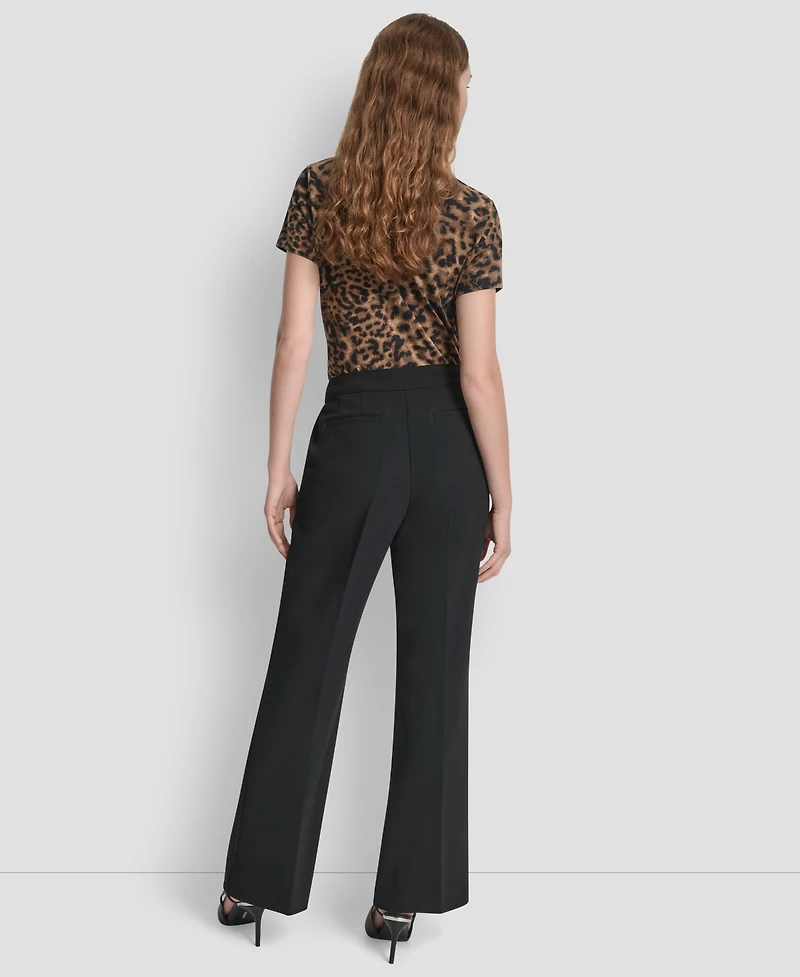 Dkny Women's Double Weave Wide Leg Pants