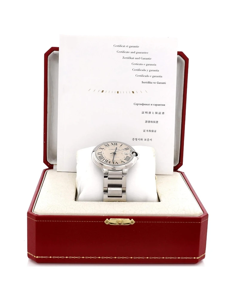 Pre-Owned Cartier Ballon Bleu de Cartier Automatic Watch in Stainless Steel 42mm