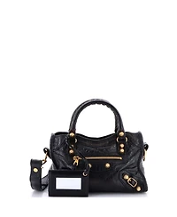 Pre-Owned Balenciaga Mini City Classic Studs Bag Leather