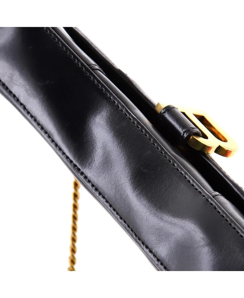Pre-Owned Balenciaga Hourglass Chain Wallet Leather