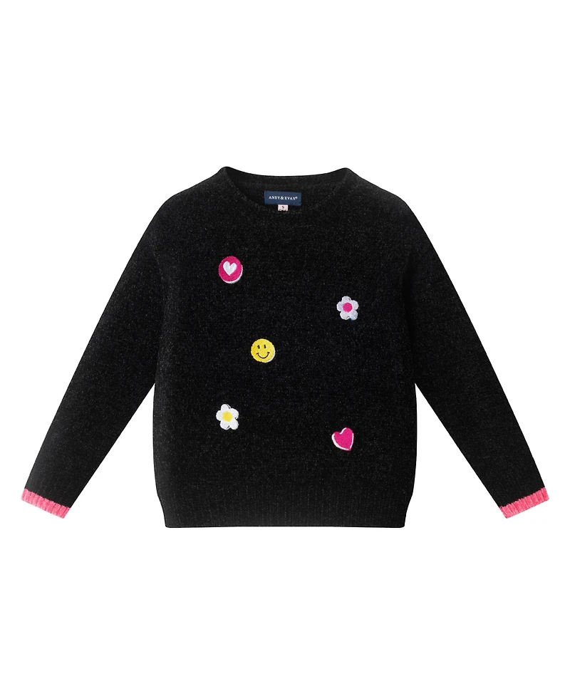 Andy & Evan Toddler/Child Girls Chenille Sweater Set