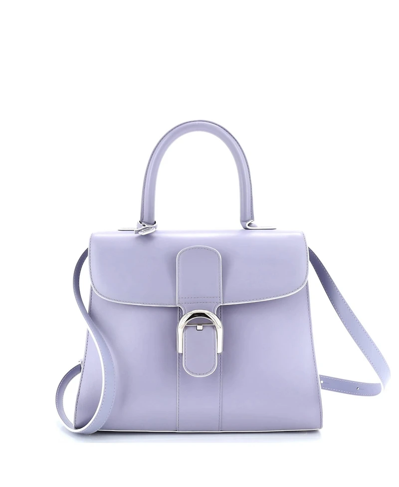 Pre-Owned Delvaux Mm Brillant Top Handle Bag Leather