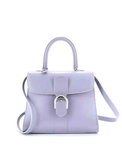 Pre-Owned Delvaux Mm Brillant Top Handle Bag Leather
