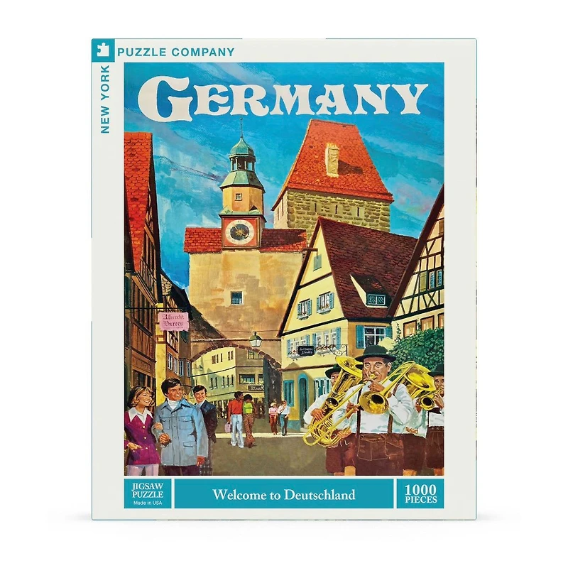 New York Puzzle Company Welcome to Deutschland 1000 Piece Puzzle