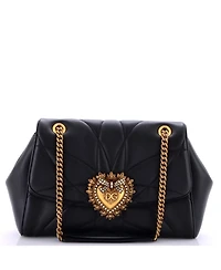 Pre-Owned Dolce & Gabbana Large Devotion Soft Shoulder Bag Quilted Leather