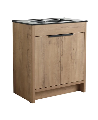 Casainc 30 Inch Freestanding Vanity with Basin and Soft-Close Cabinet Doors