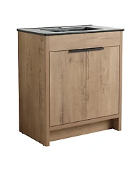 Casainc 30 Inch Freestanding Vanity with Basin and Soft-Close Cabinet Doors