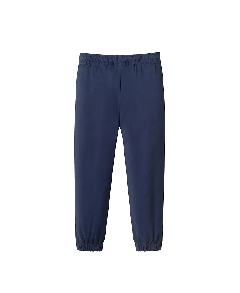 Andy & Evan Toddler/Child Boys Polar Bear Applique Sweater Navy Twill Jogger Set