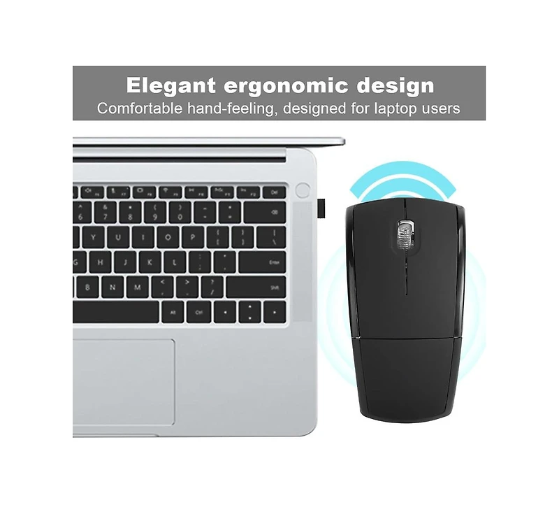 risokeys Wireless Foldable Arc Optical Mouse With Usb Receiver