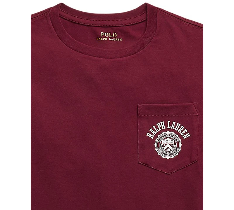 Polo Ralph Lauren Big Boys Logo Cotton Jersey Pocket T-Shirt