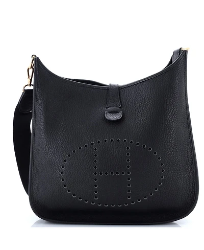 Pre-Owned Hermes Gm Evelyne Bag Gen I Fjord