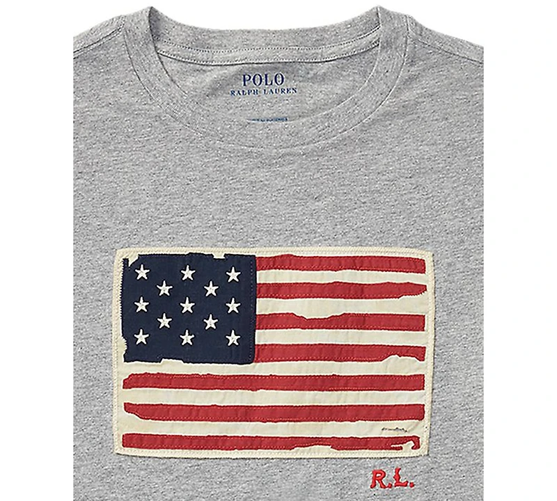 Polo Ralph Lauren Toddler and Little Boys Flag Cotton Jersey T-shirt