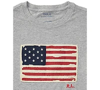 Polo Ralph Lauren Toddler and Little Boys Flag Cotton Jersey T-shirt