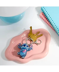 Disney Stitch Keychain Official License, Multicolored Pave Crystal Stitch Heart Charm Keychain, Disney Bag Charm