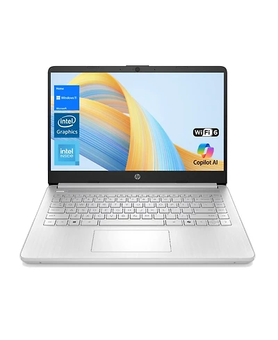 Hp Essential 14" Entry Traditional Laptop Intel N-Series N150 4GB Ram Intel Graphics 128GB eMMC Storage Windows 11 Home Hd 60Hz - Silver