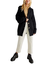 Free People Women's Swim Too Deep Cardi Long Sleeve Sweater
