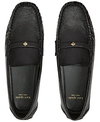 kate spade new york Women's Flower Stud Round Toe Moccasin Loafers