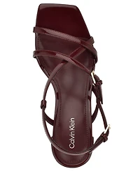 Calvin Klein Women's Pandy Strappy Block Heel Sandals