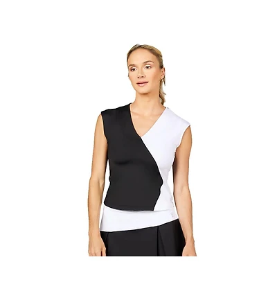 Sofibella Monochrome Cap Sleeve Womens Tennis Tank