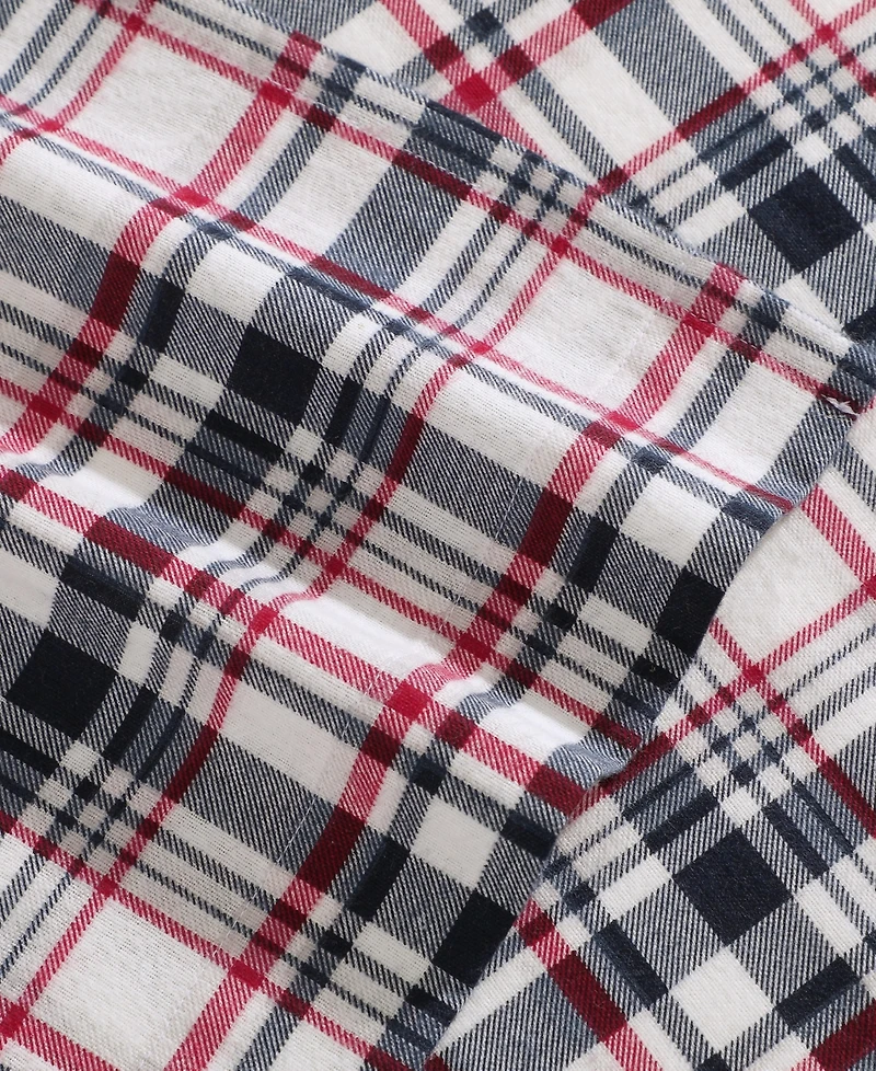 Tommy Hilfiger Printed Flannel -Pc. Sheet Set