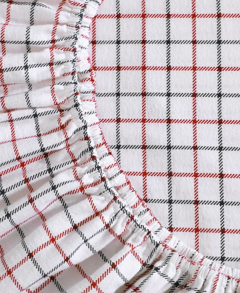 Tommy Hilfiger Printed Flannel -Pc. Sheet Set