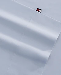 Tommy Hilfiger Performance Cooling Solid 180-Thread Count Cotton -Pc. Sheet Set
