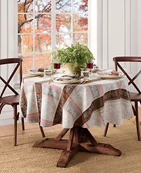 Elrene Windswept Harvest Jacquard Cotton Tablecloth