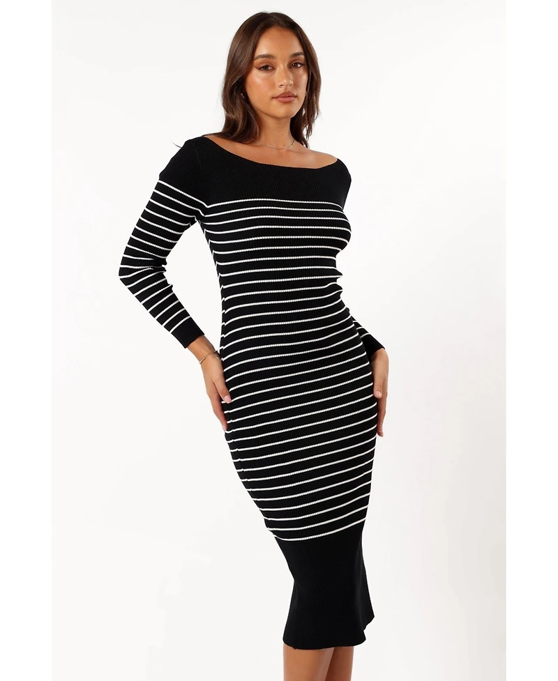 Petal and Pup Womens Baxtor Off The Shoulder Midi Dress