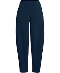 Lands' End Women's Sport Knit High Rise Barrel Ankle Pants