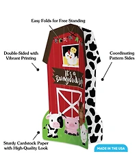 Big Dot of Happiness Freestanding 3D Farm Animals Barn Centerpiece Table Decorations