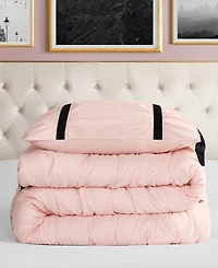 Juicy Couture Amelie Velvet Bows Ruched 2-Pc. Comforter Set, Twin/Twin Xl