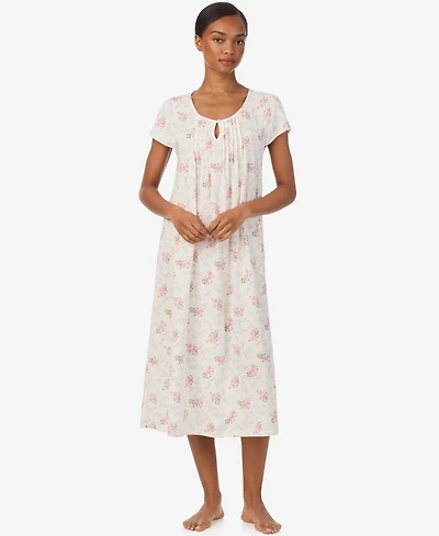 Lauren Ralph Women's Keyhole Neck Ballet Nightgown