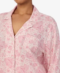 Lauren Ralph Lauren Plus Size 2-Piece Pajama Top and Pant Set