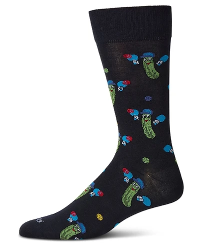 MeMoi Men's Pickle Ball Crew Socks