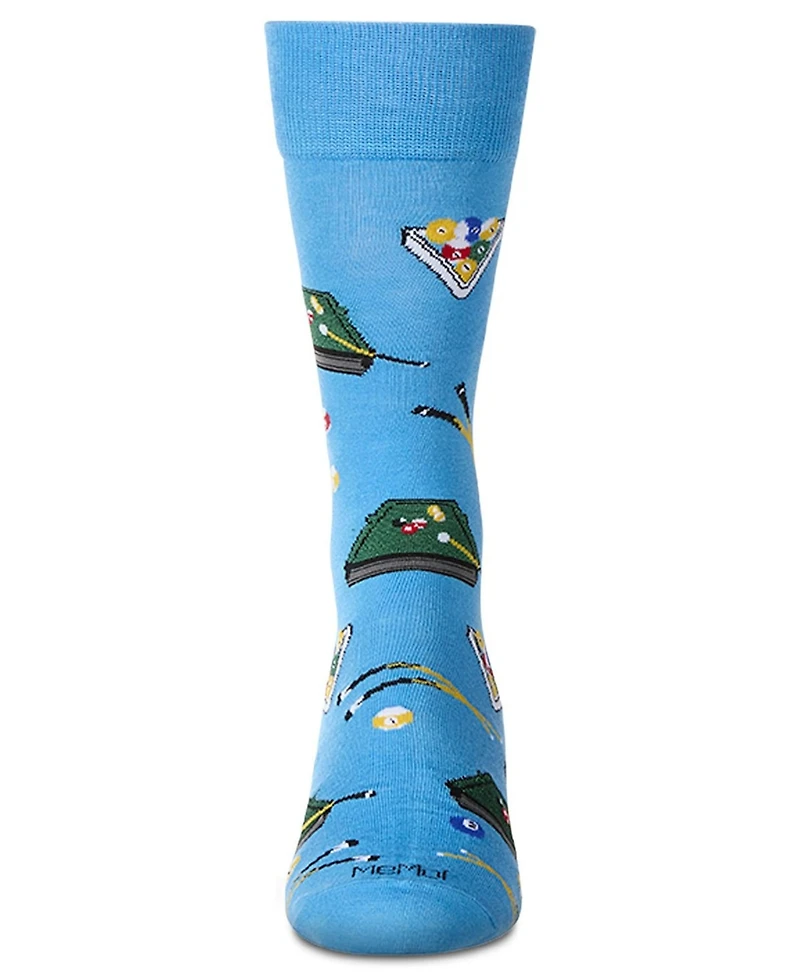 MeMoi Men's Shoot Pool Crew Socks