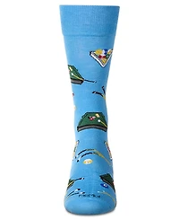 MeMoi Men's Shoot Pool Crew Socks