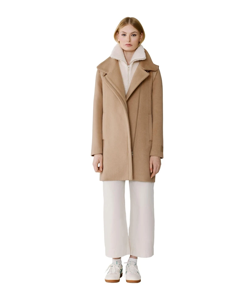 Soia & Kyo Women's Kiana Wool Moto Coat