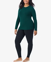 Cuddl Duds Plus Crewneck Long Sleeve Top